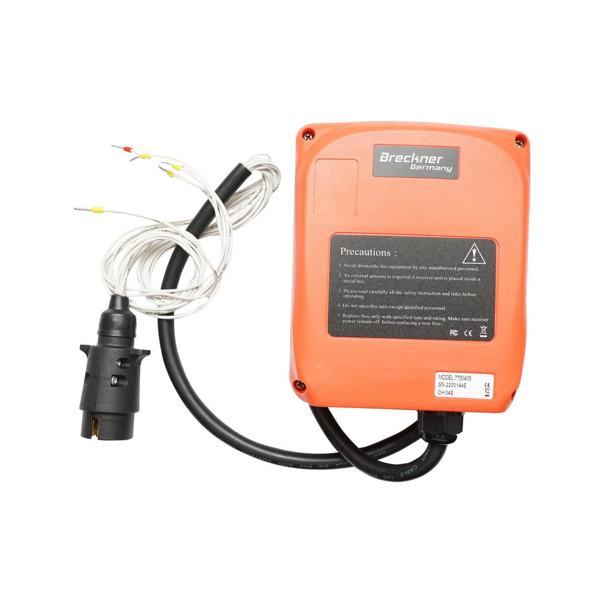 Telecomanda wireless pentru troliu Tractor Forestier 12-24V cu functie de retinere fara motoras pedala Breckner Germany